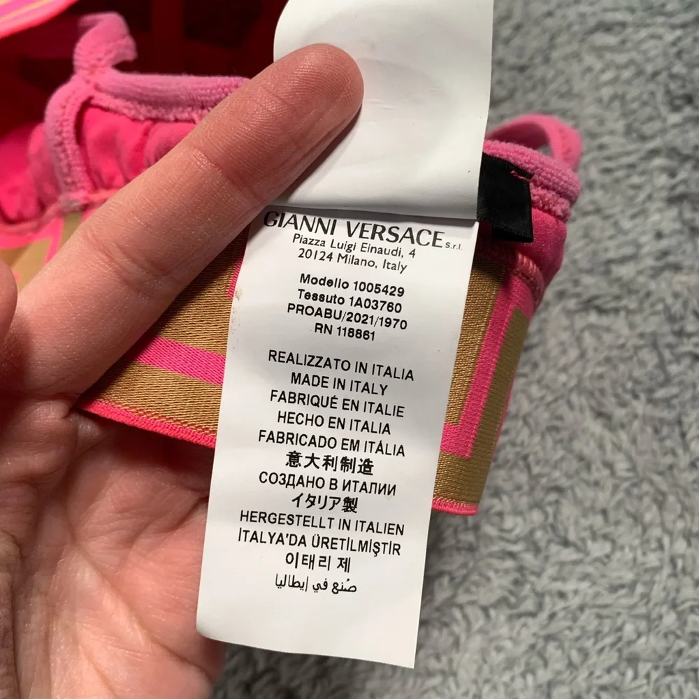 Versace medusa Women's Pink Bralette 4 - Picture 8 of 11